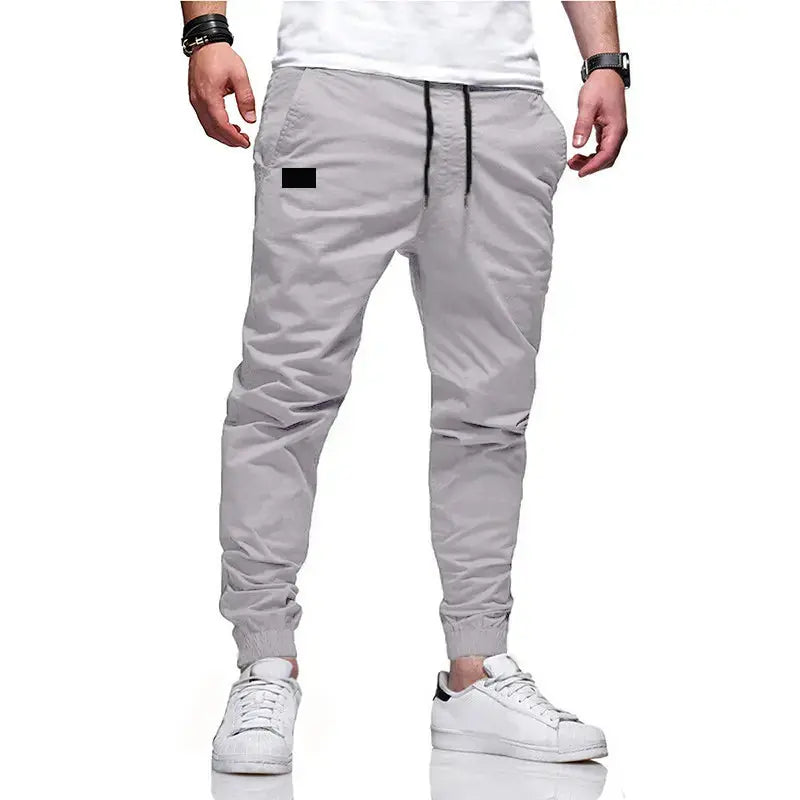 Men'S 1-Piece/2-Piece/3-Piece Casual Athletic Pants Set - Black, Menswear Stylish Basic Sporty Chic Clothes, Elastic Waistband, Ribbed Cuffs, Stretchy Lightweight 100% Polyester, Patch Details, S-XXL
