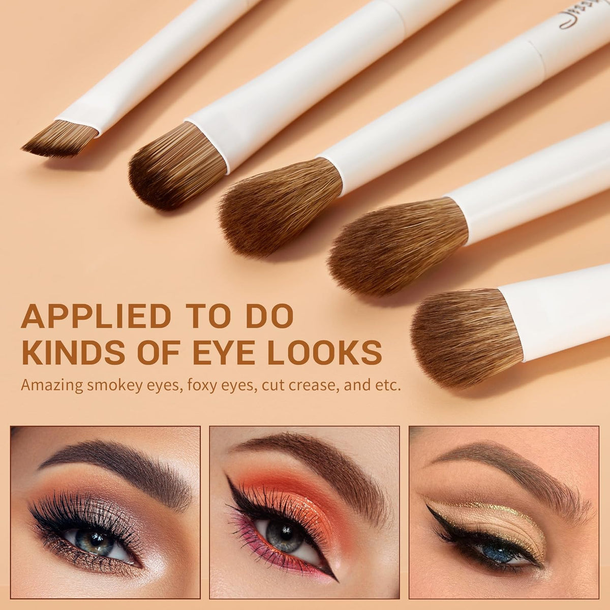 Jessup Brochas De Maquillaje, Set 14 Uds Pinceles Para Rostro Y Ojos, T329