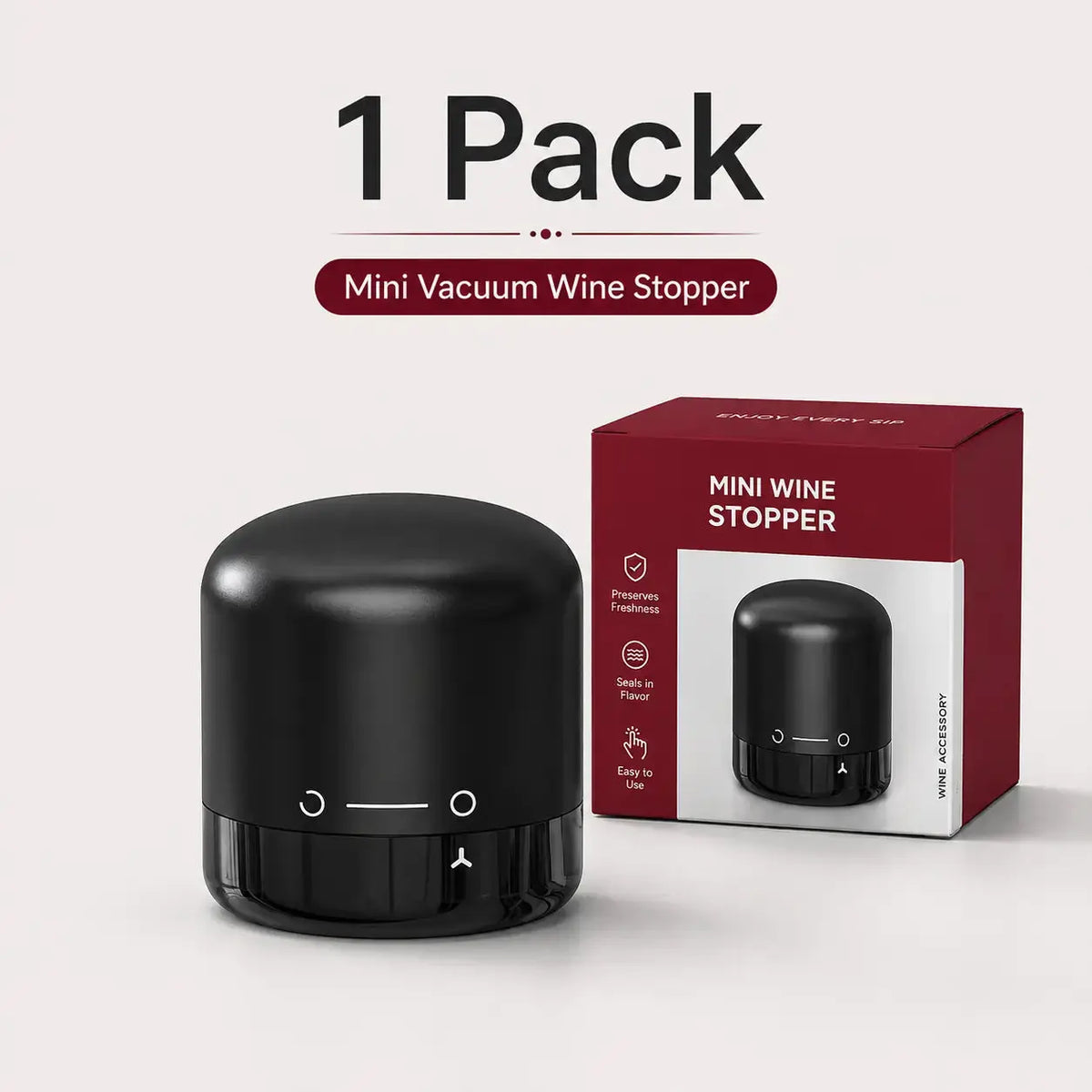 Vacuum Sealing Preservation Function This Wine Stopper Features Vacuum Function to Pump Excess Air Out of Wine Bottles, Slow down Oxidation and Keep Leftover Wine