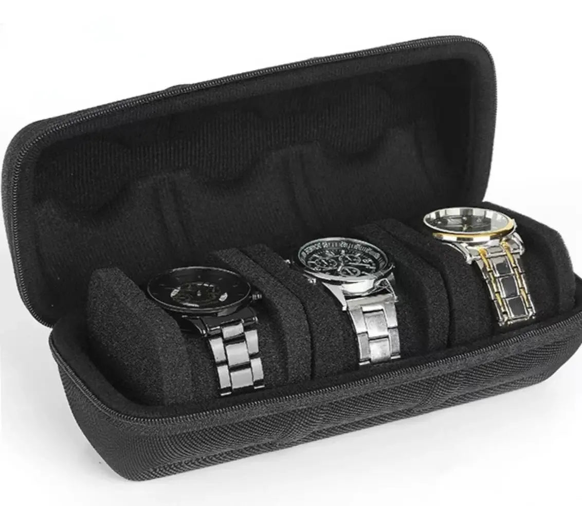 Watch Storage Box Travel Portable Watch Storage Bag 5-Digit Decoration Protection Box EVA Bag 5-Digit Watch Box