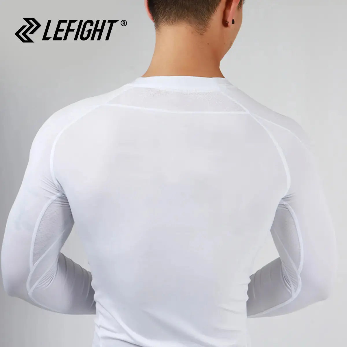 Lefight Men'S Solid Color V-Neck Long Sleeve Compression Muscle Shapewear - Athletic T Shirt, Breathable Workout Tops for 2025 Autumn Gym & Daily Wear