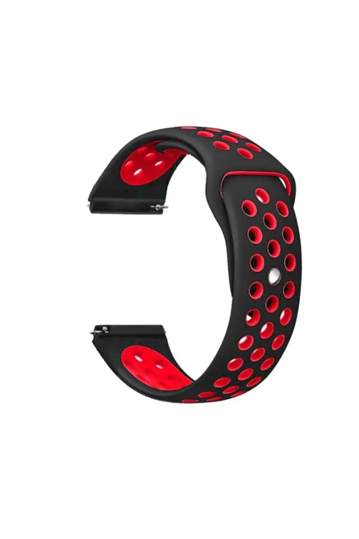 Amazfit Bip Strap with Holes, Dual-Color Silicone, Red