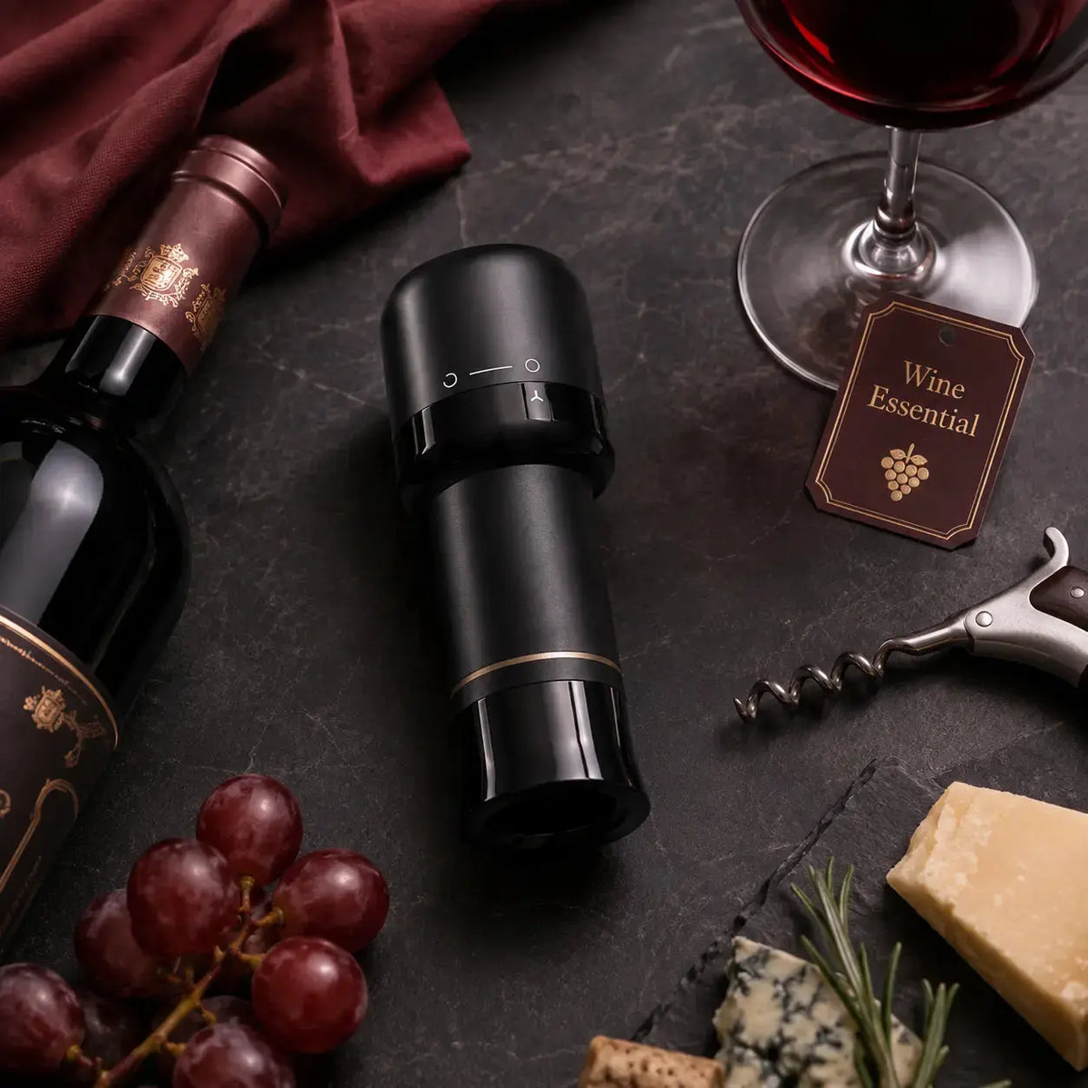 Vacuum Sealing Preservation Function This Wine Stopper Features Vacuum Function to Pump Excess Air Out of Wine Bottles, Slow down Oxidation and Keep Leftover Wine