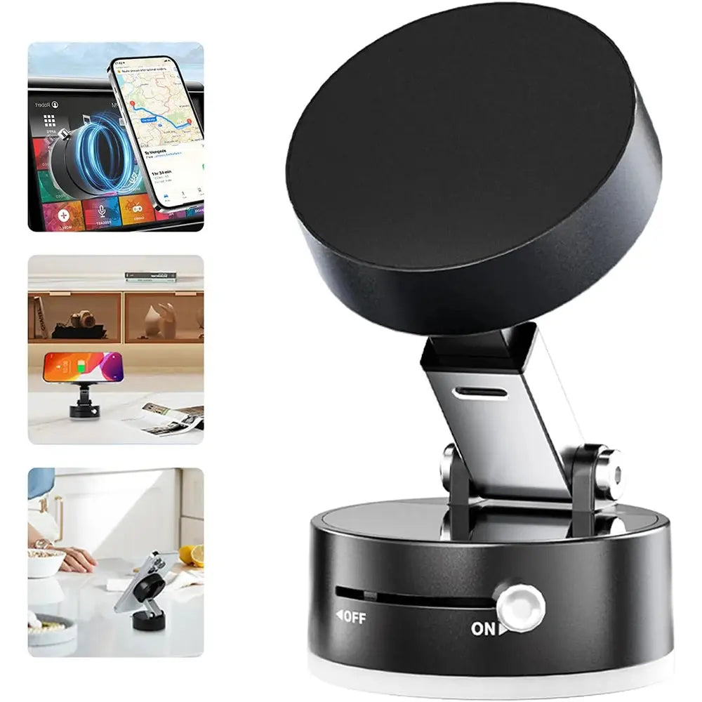 Magnetic Household Mobile Phone Holder Double-Sided Adsorption Foldable Mini Multi-Function Navigation Car Mobile Phone Holder