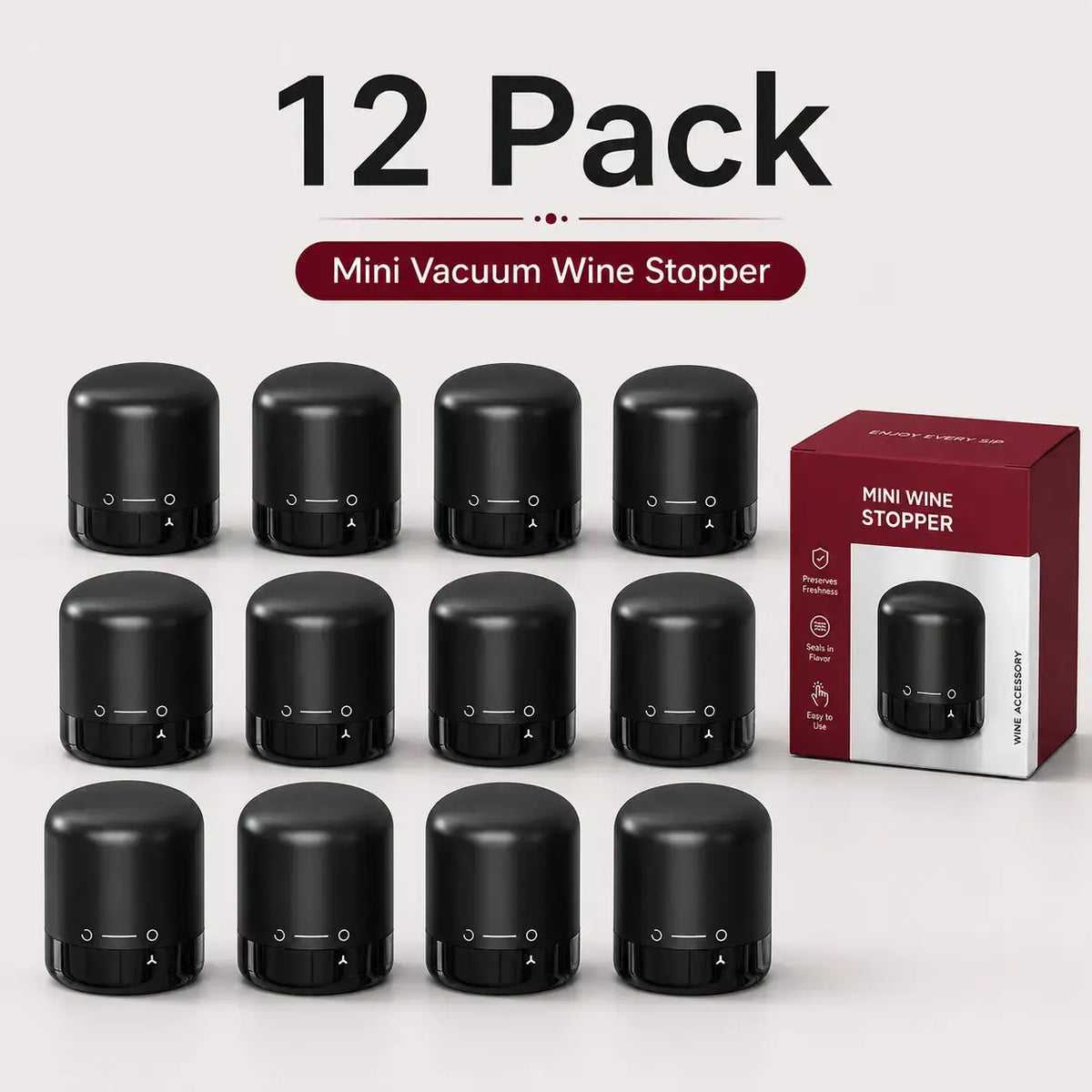 Vacuum Sealing Preservation Function This Wine Stopper Features Vacuum Function to Pump Excess Air Out of Wine Bottles, Slow down Oxidation and Keep Leftover Wine